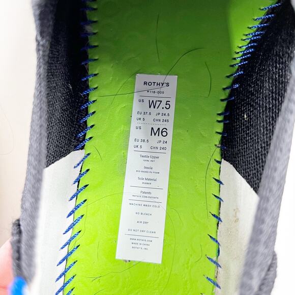 Rothy's The Original Slip On Loafer Sneakers Flats Black 7.5 - Picture 2 of 7